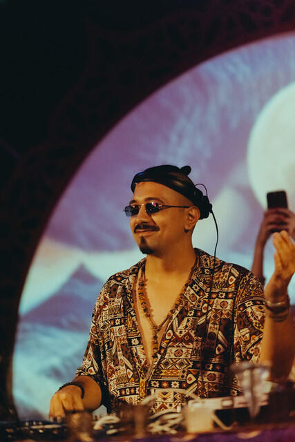 Dan Tanev Playing Live at Lost Gipsy Land Artist Music Producer DJ Photo